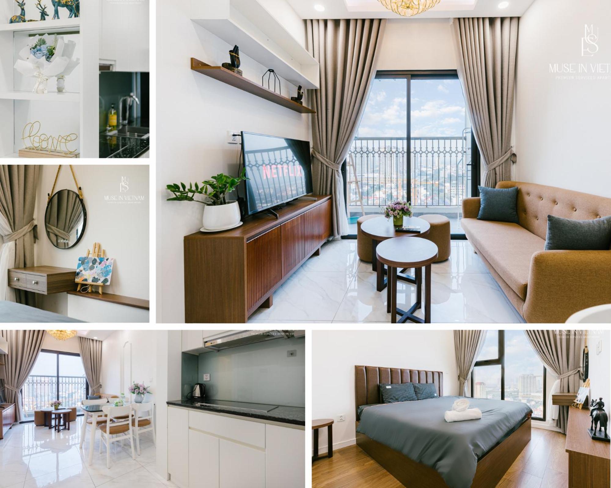 Muse Hanoi Lake View Luxury Apartment - D' Eldorado 客房 照片